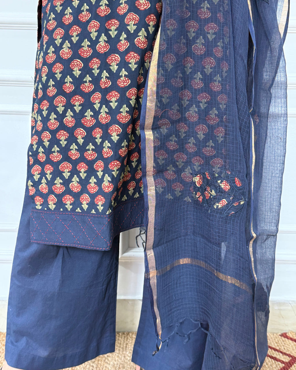 Block Print Kurta Set