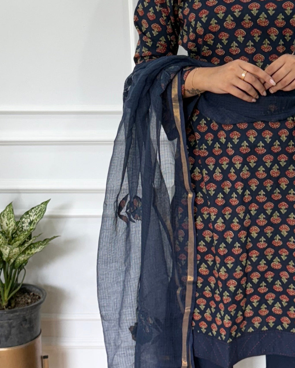 Block Print Kurta Set