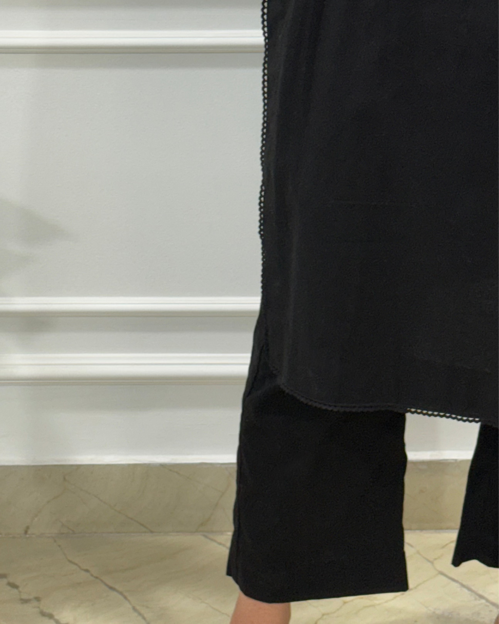 Black Karachi Kurta Set