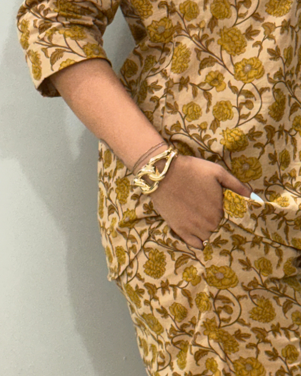 IndiBloom Mustard Co-ord Set