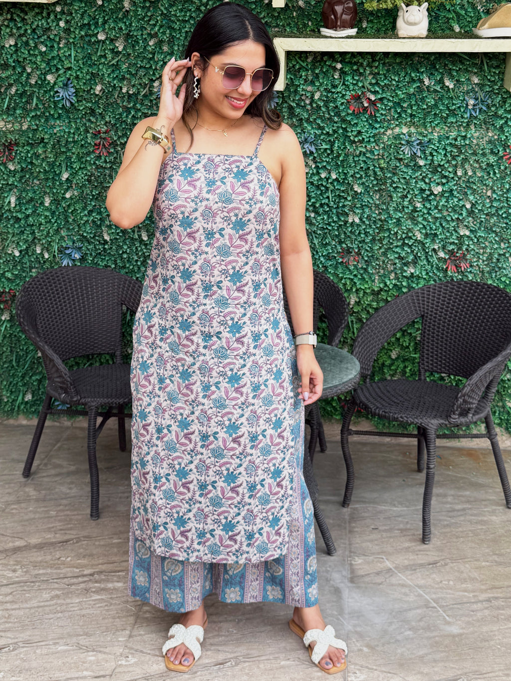 Lavender Strap Edit Kurta