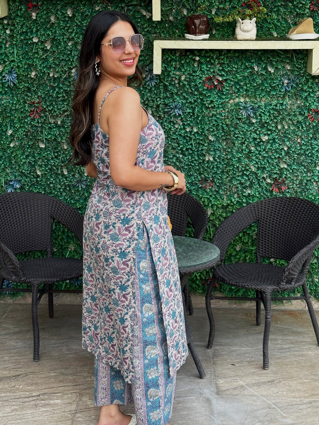 Lavender Strap Edit Kurta