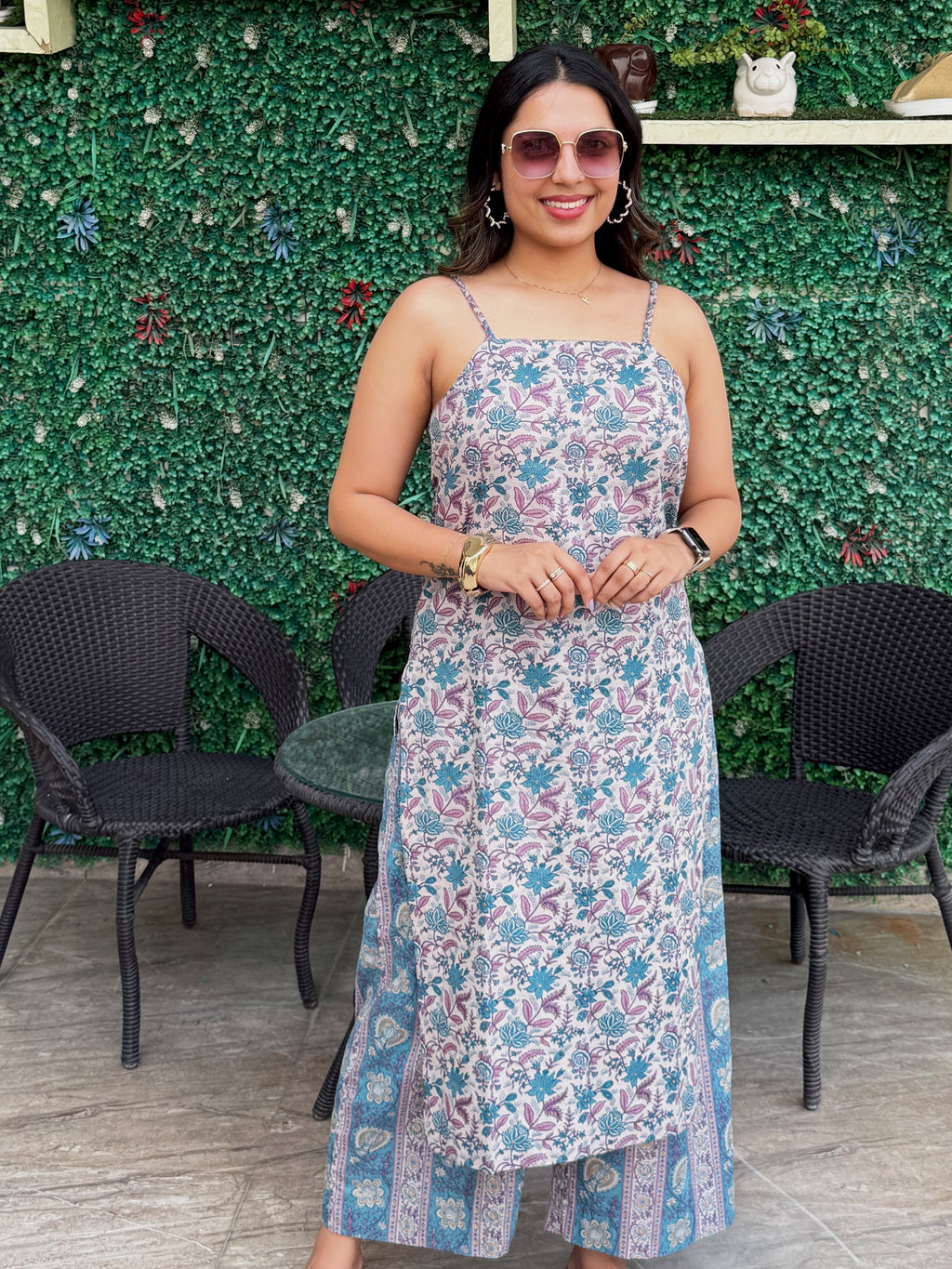 Lavender Strap Edit Kurta