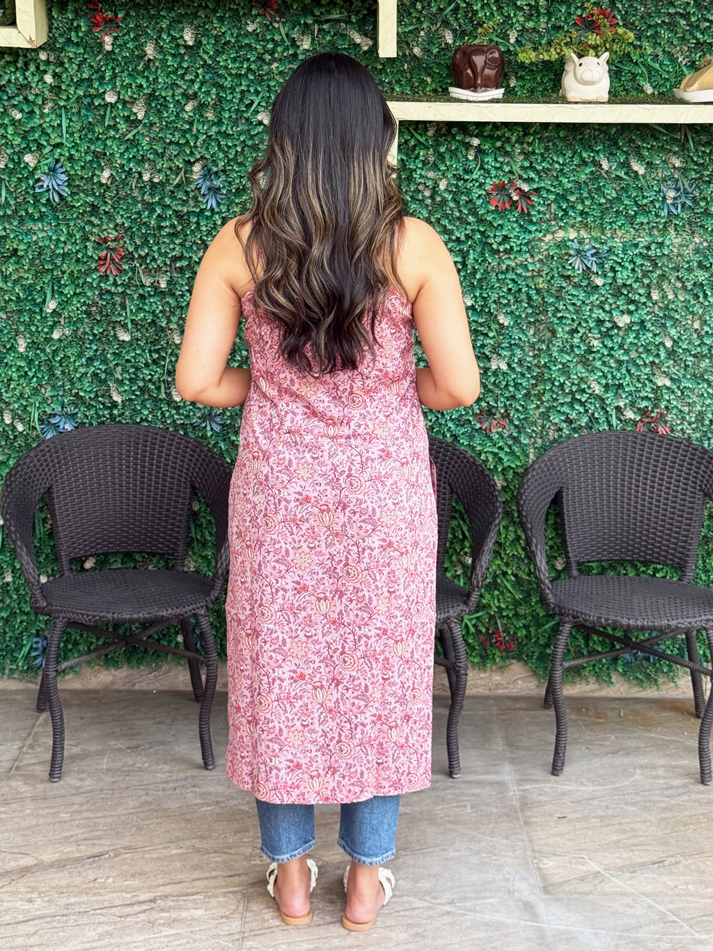 Pink Strap Edit Kurta