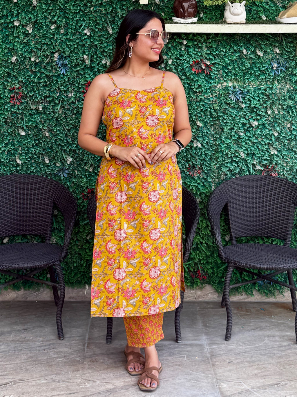 Yellow Strap Edit Kurta