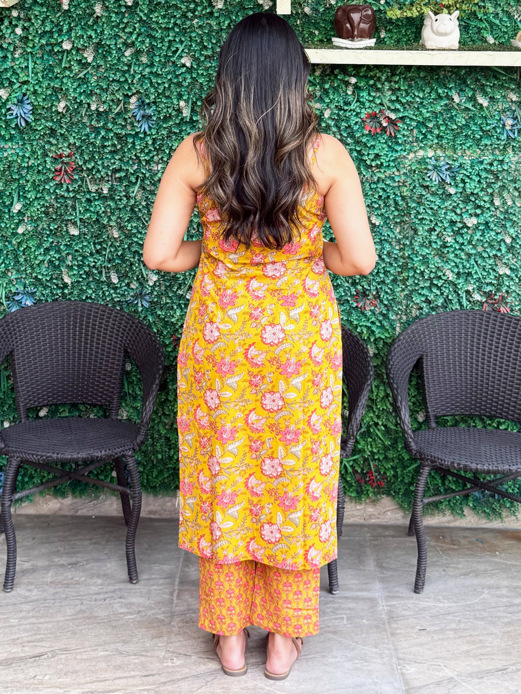 Yellow Strap Edit Kurta