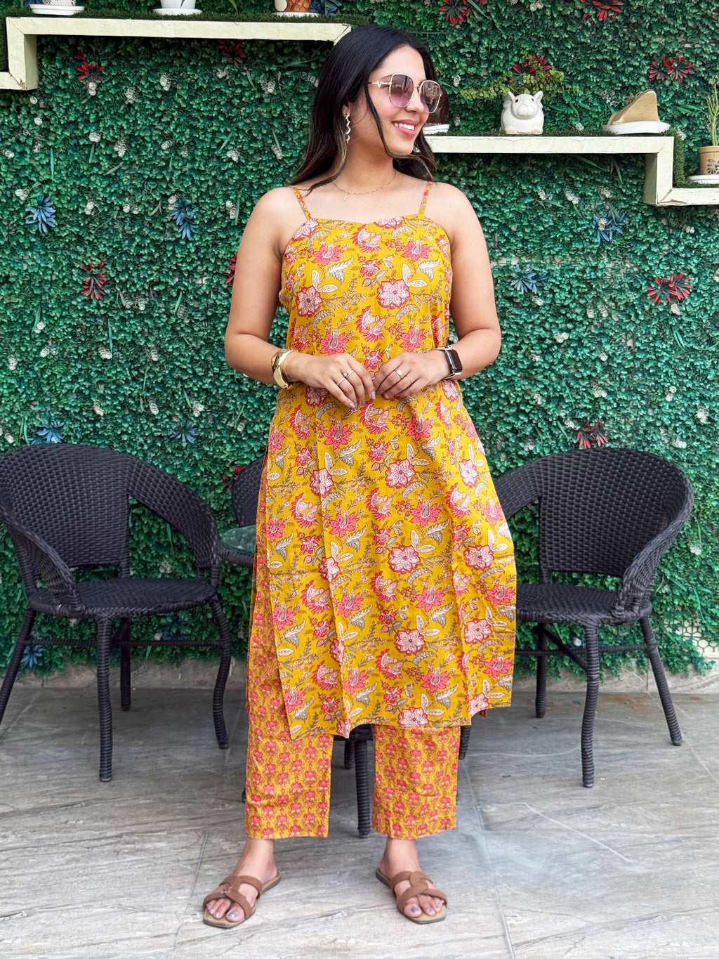 Yellow Strap Edit Kurta