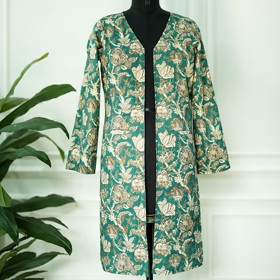 Teal Dua Two-way Cotton Coat