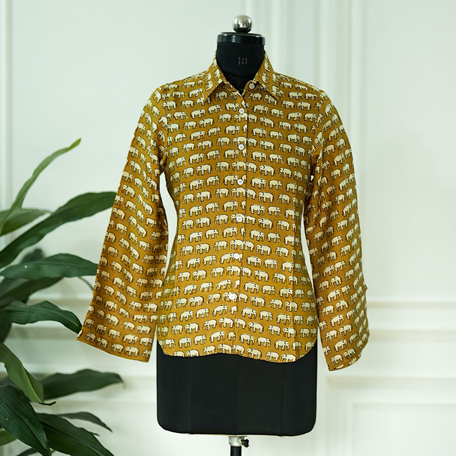 Mustard Aura Modal Shirt