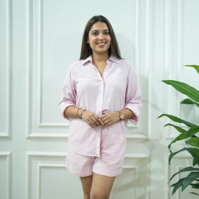 Pink Linen Co-ord Set